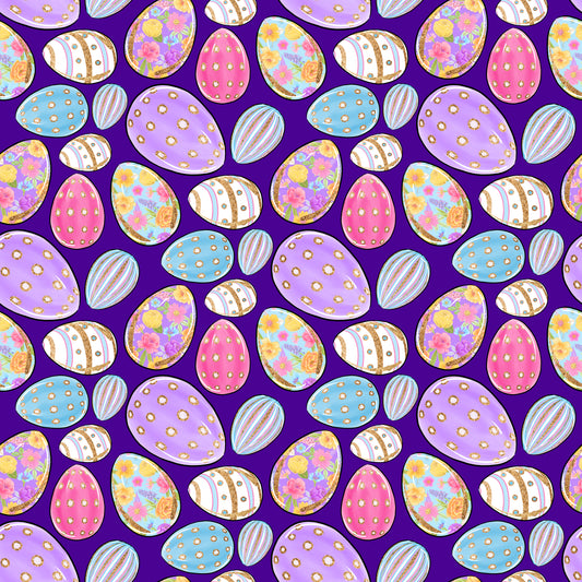 Extravagant Easter Eggs 12x12 Patterned Vinyl Sheet
