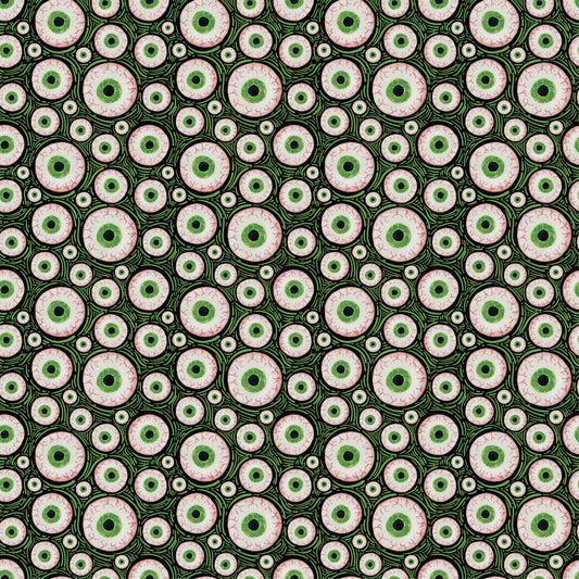 Creepy Eyeballs 12x12 Patterned Vinyl Sheet
