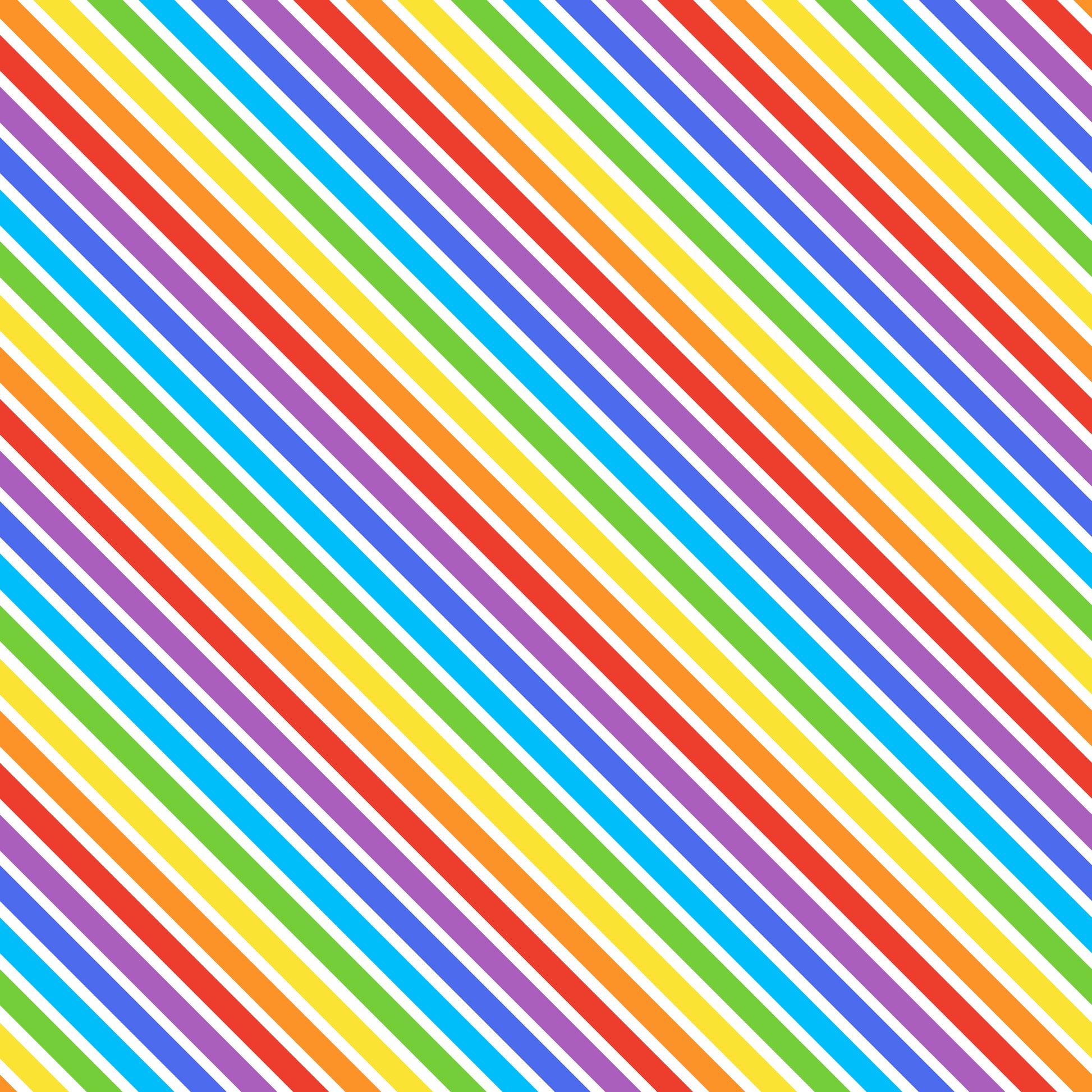 Rainbow Stripes 12x12 Patterned Vinyl Sheet