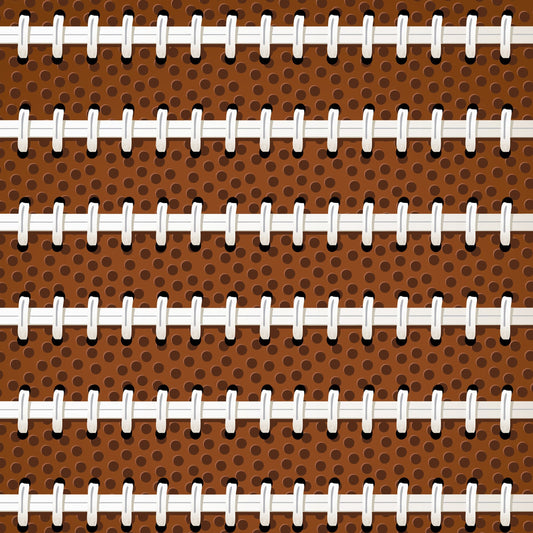 Football Laces 12x12 Patterned Vinyl Sheet