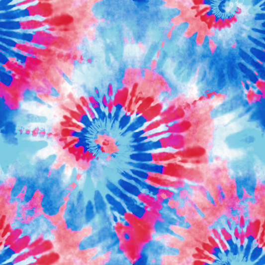 Fourth of July Tie-Dye 12x12 Patterned Vinyl Sheet
