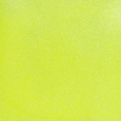 Neon Yellow Glitter 12x20 Heat Transfer Sheet