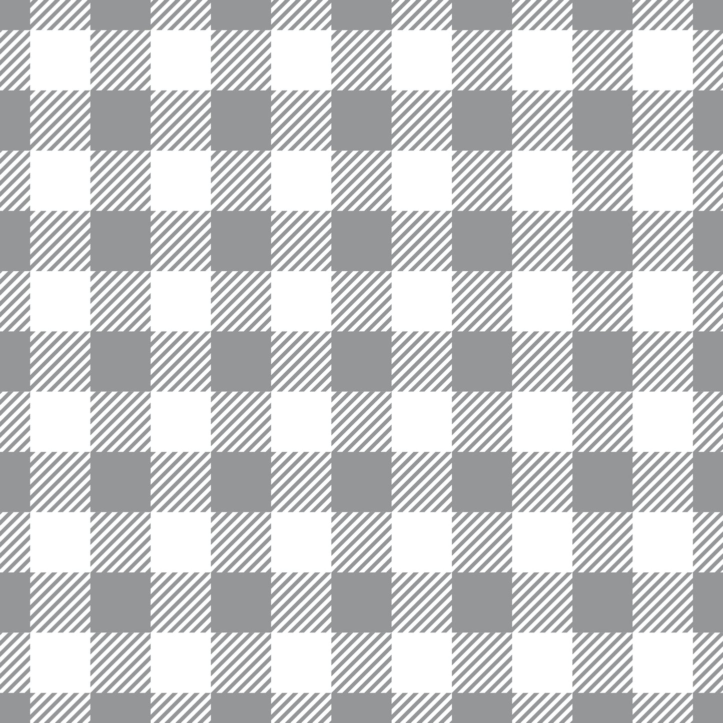Grey Buffalo Plaid 12x12 Patterned Vinyl Sheet
