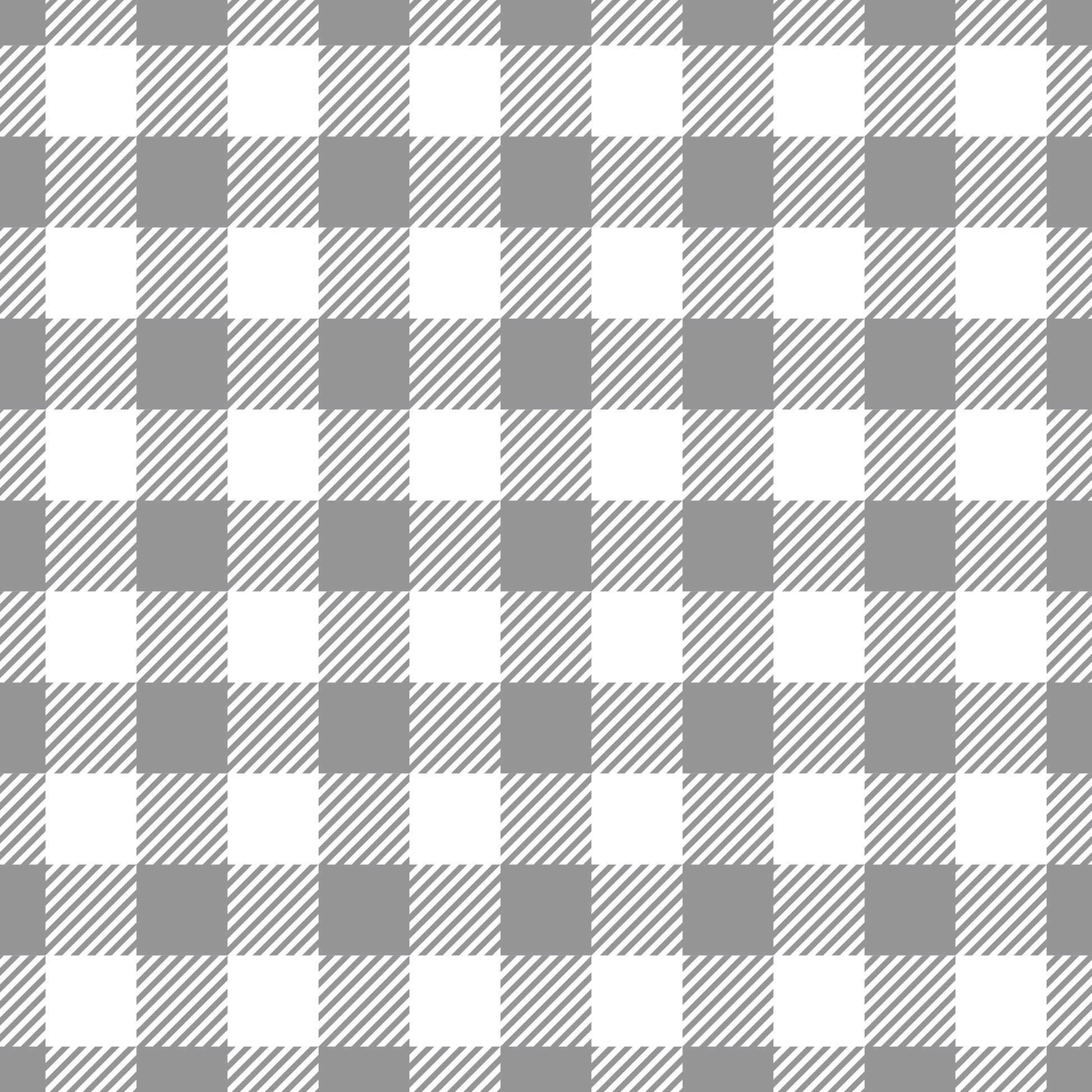 Grey Buffalo Plaid 12x12 Patterned Vinyl Sheet