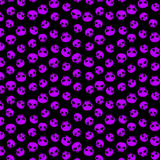 Purple Skulls 12x12 Patterned Vinyl Sheet
