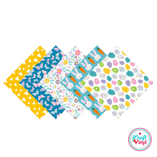 9x12 Easter Patterned HTV Pack