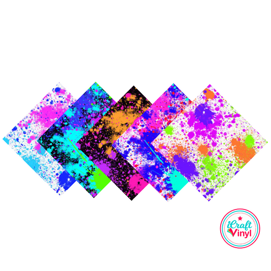 Splatter Paint Patterned 9x12 Pack