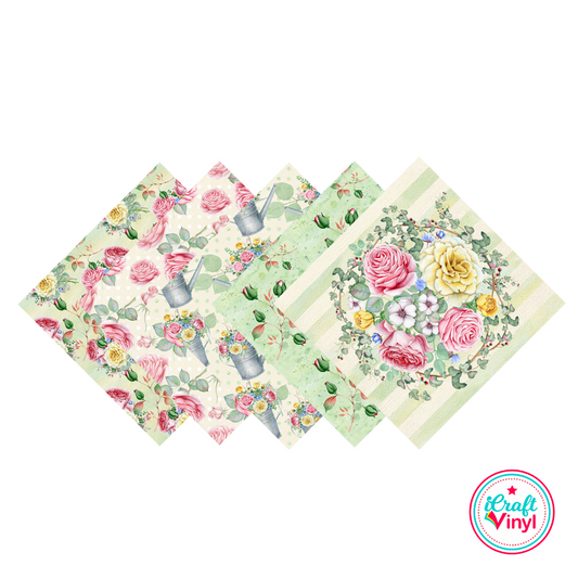 Spring Floral Patterned 9x12 Pack
