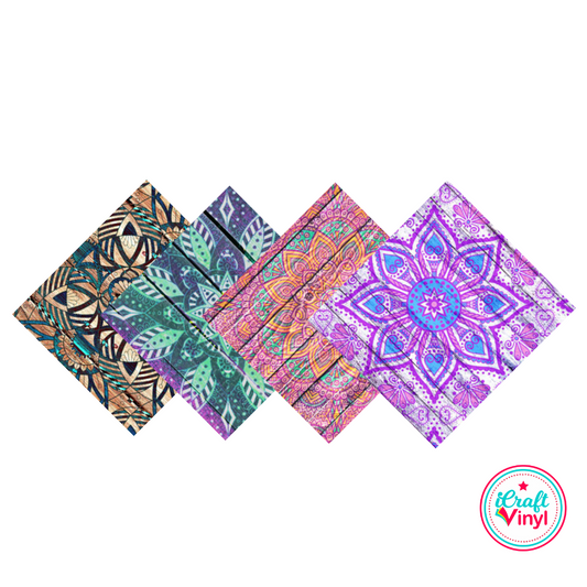 Rustic Mandala Patterned 9x12 Pack