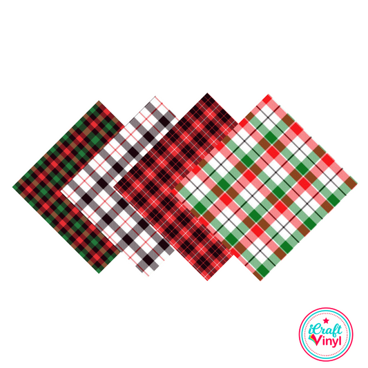 Plaid Patterned 9x12 Pack