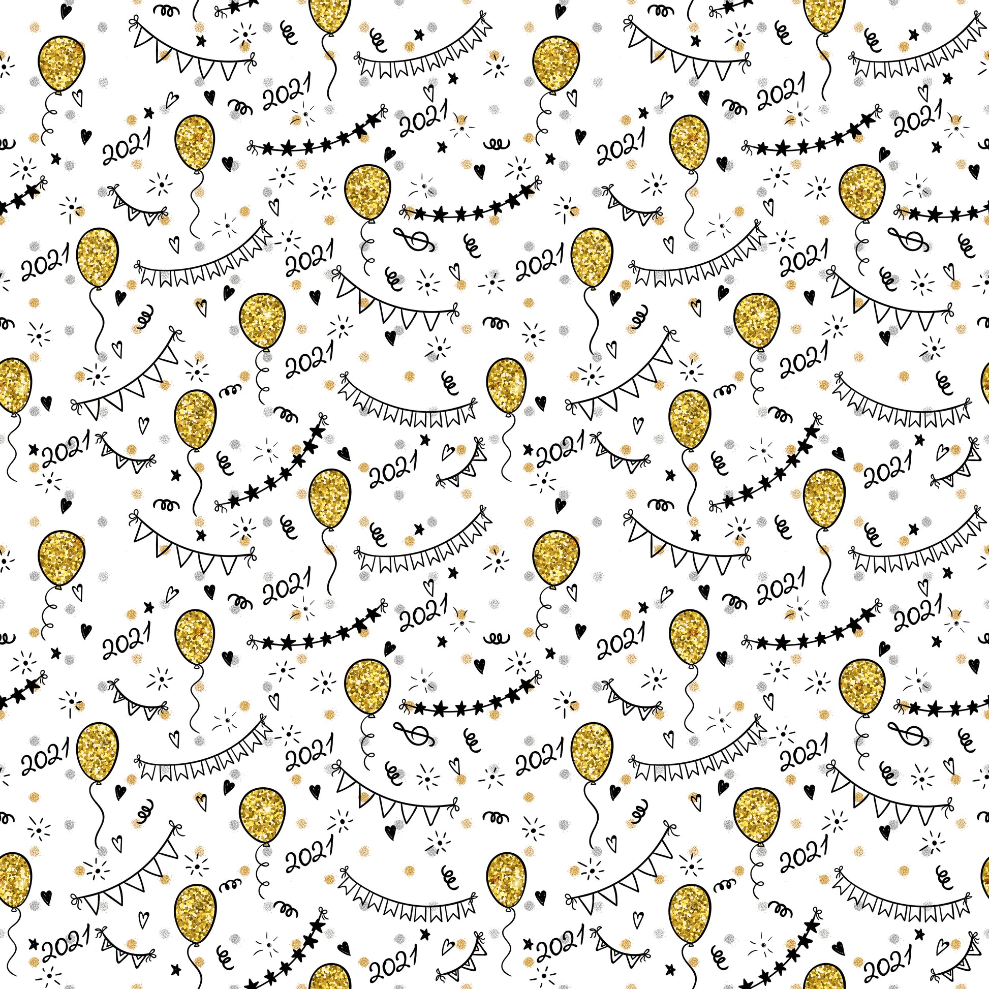 Happy 2021 12x12 Patterned Vinyl Sheet
