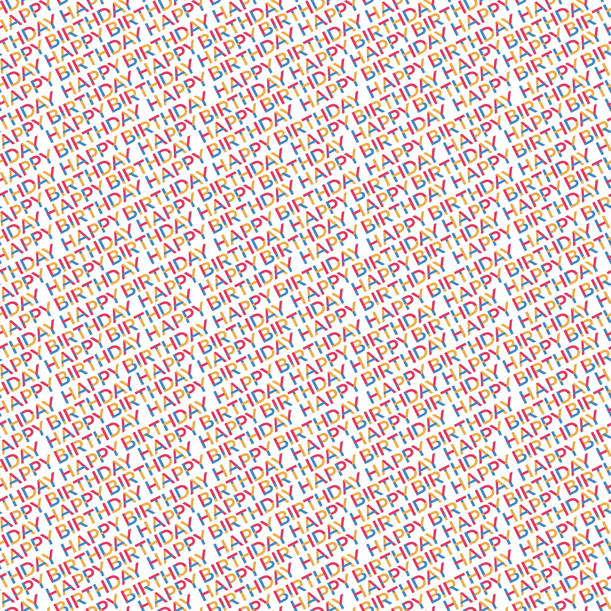 Happy Birthday 12x12 Patterned Vinyl Sheet