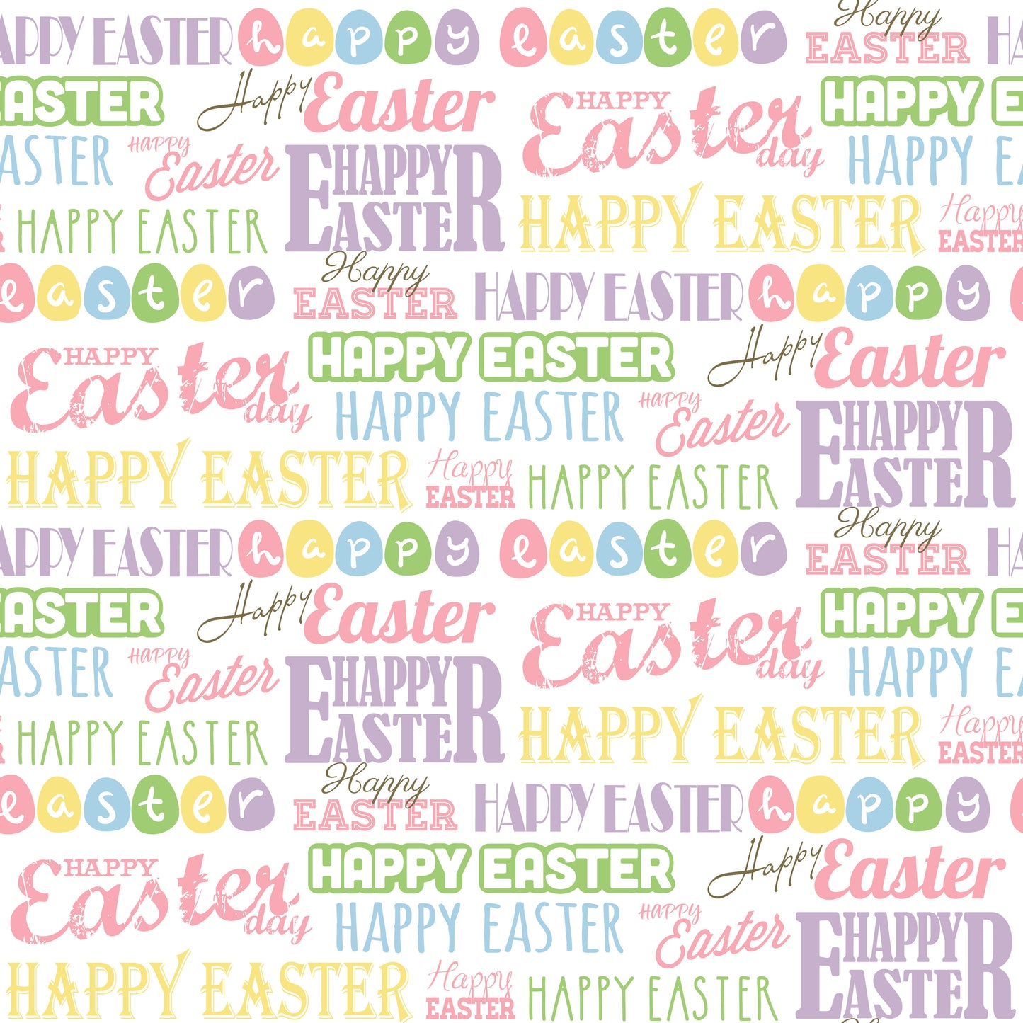 Happy Easter Patterned Vinyl Sheet