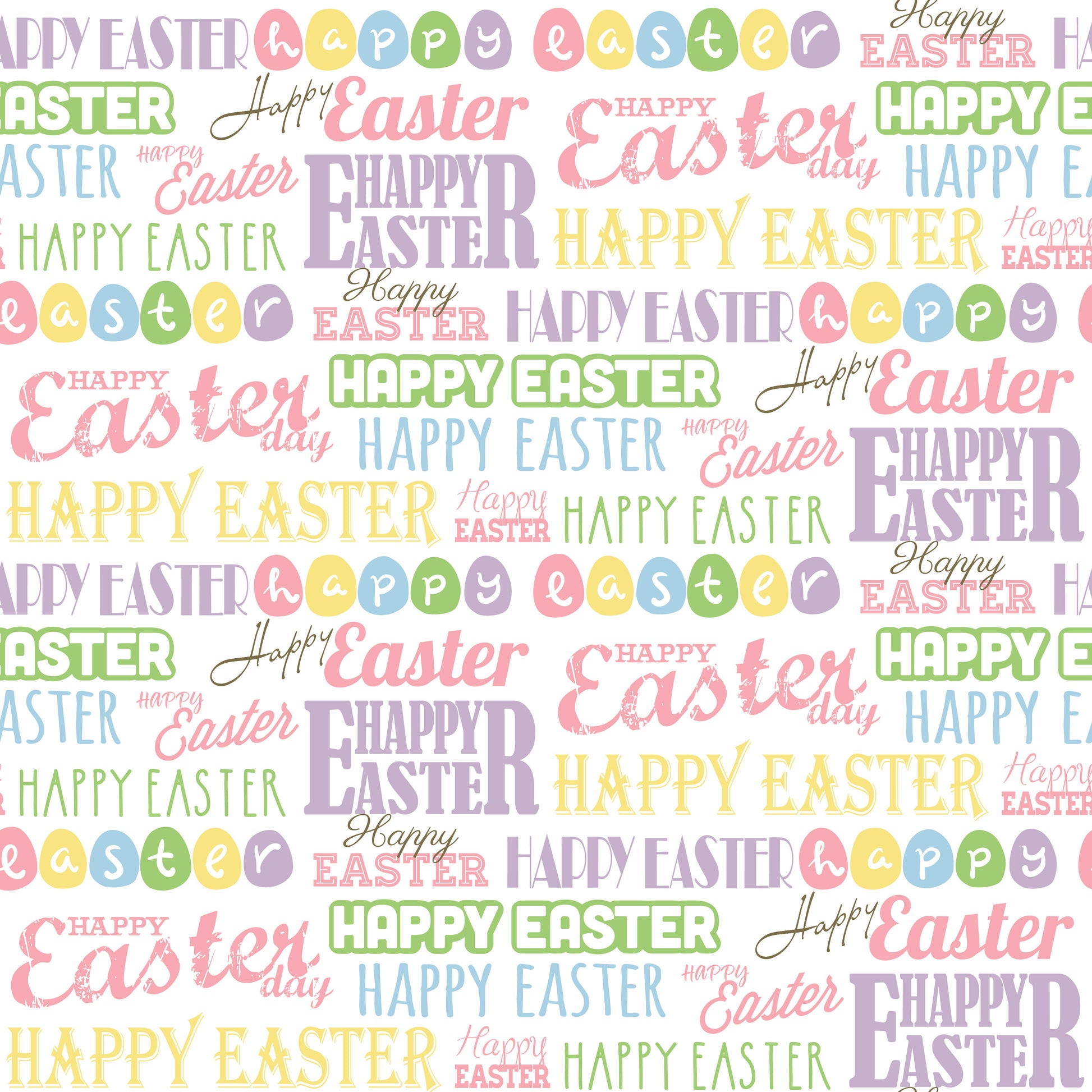 Happy Easter Patterned Vinyl Sheet