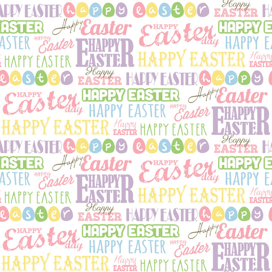 Happy Easter Patterned Vinyl Sheet