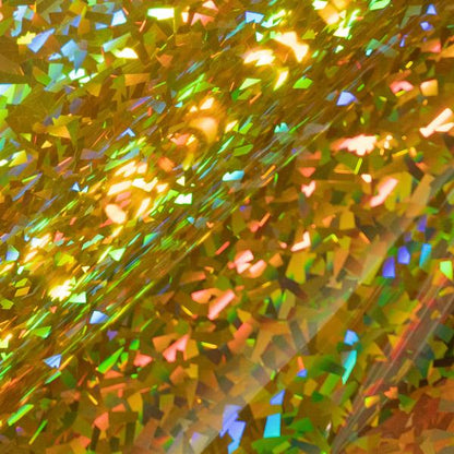 Hologram Gold Crystal 12x12 Heat Transfer Vinyl Sheet