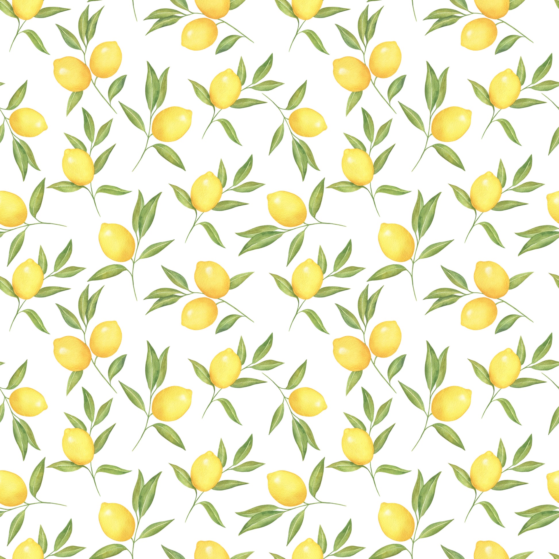 Lemons with Stems 12x12 Patterned Vinyl Sheet