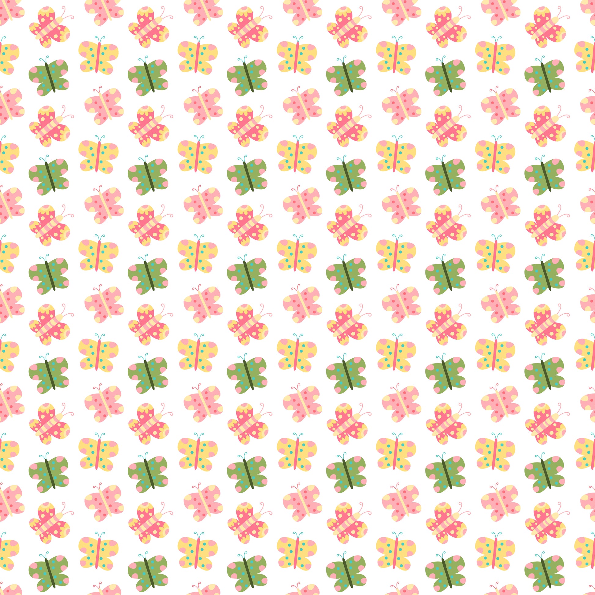 Mini Butterflies 12x12 Patterned Vinyl Sheet