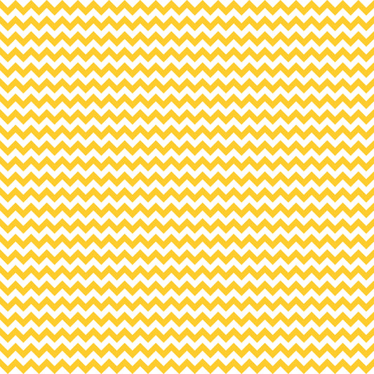 Yellow & White Chevron Stripes 12x12 Patterned Vinyl Sheet
