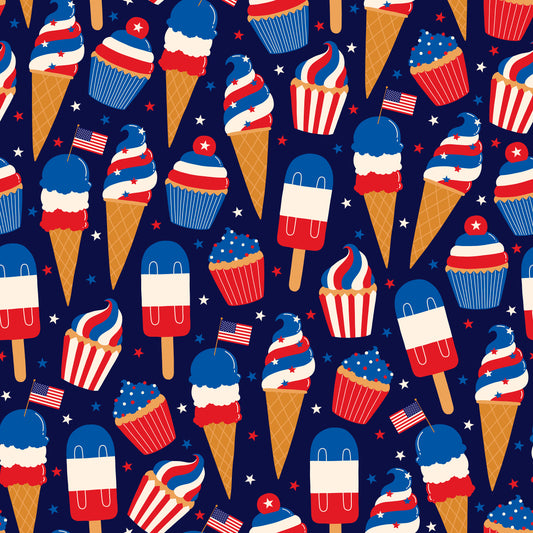 Independence Day Sweets 12x12 Patterned Vinyl Sheet