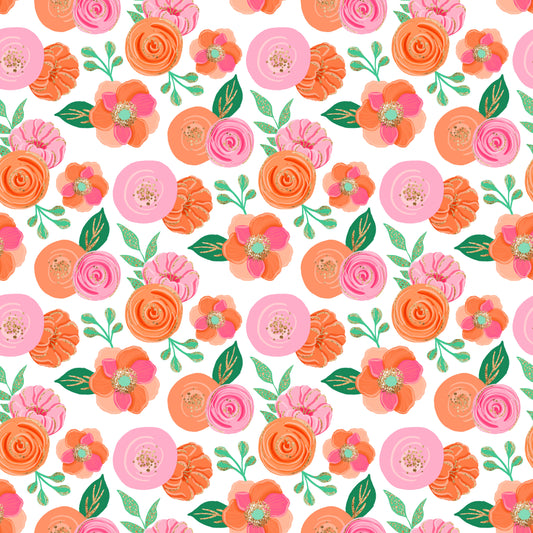 Isle of Flowers Patterned Vinyl Sheet