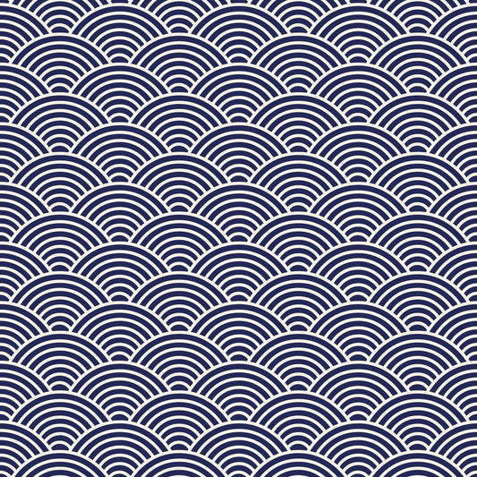 Japanese Waves 12x12 Patterned Vinyl Sheet
