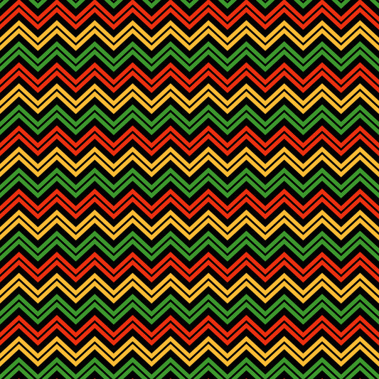 Kwanzaa Stripes 12x12 Patterned Vinyl Sheet