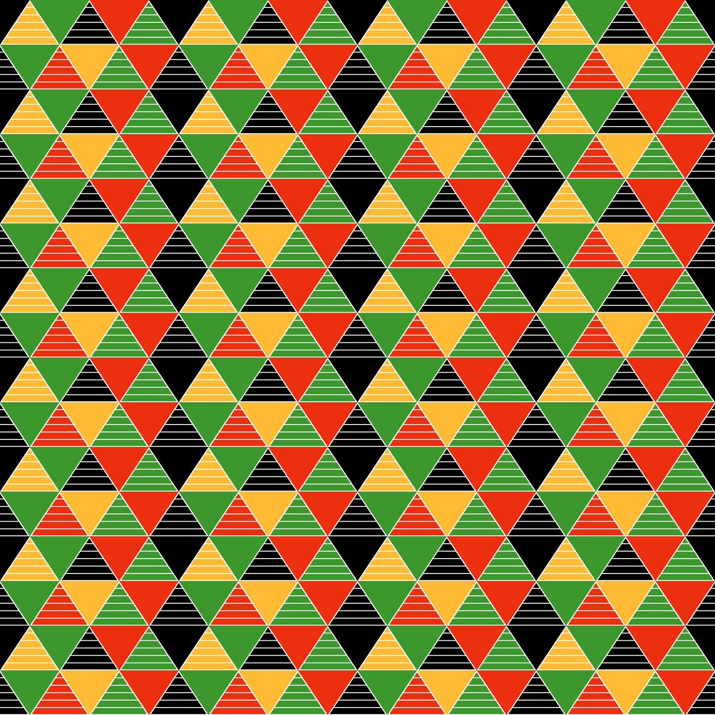 Kwanzaa Triangles 12x12 Patterned Vinyl Sheet