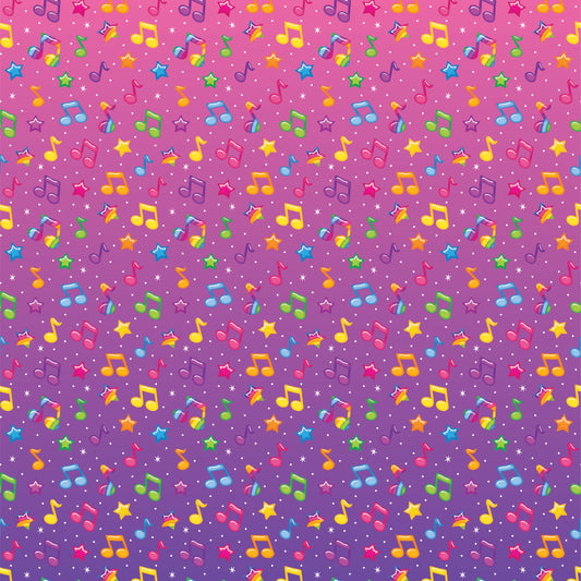 Lisa Music Notes Patterned Vinyl Sheet
