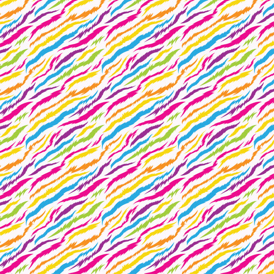 Lisa Zebra Stripes Patterned Vinyl Sheet