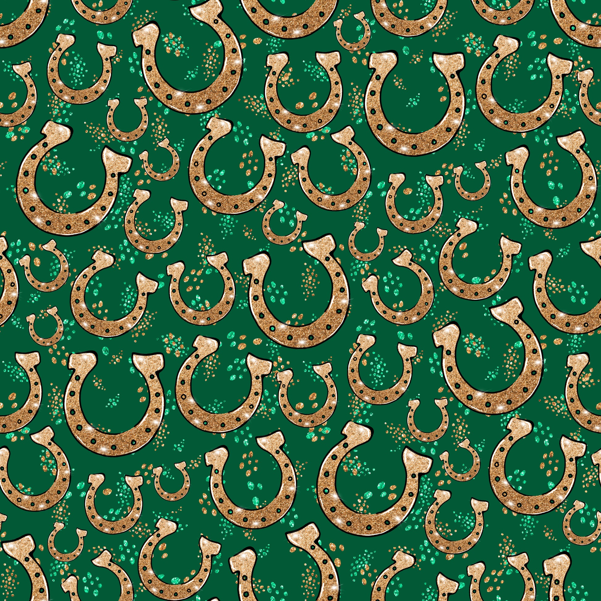 Lucky Horseshoes Patterned Vinyl Sheet
