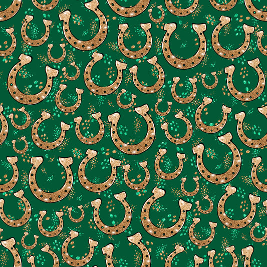 Lucky Horseshoes Patterned Vinyl Sheet