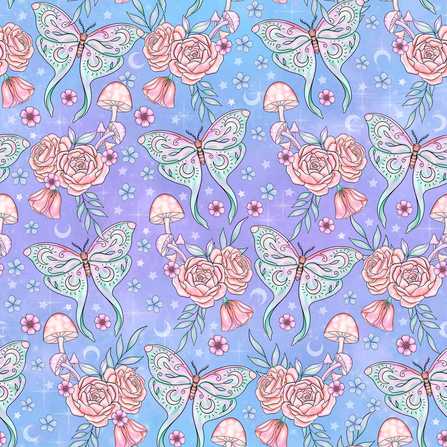 Lunar Moth 12x12 Patterned Vinyl Sheet