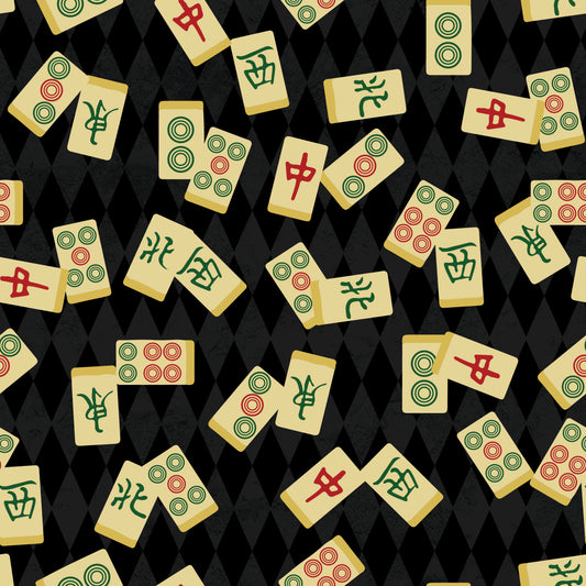 Mahjong Tiles 12x12 Patterned Vinyl Sheet