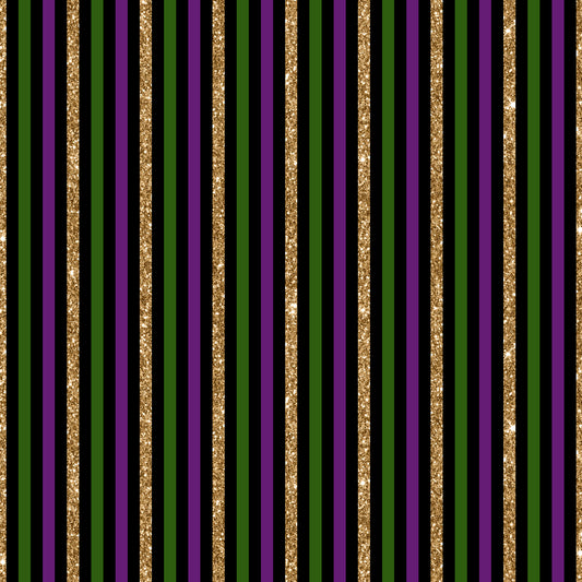 Mardi Gras Stripes 12x12 Patterned Vinyl Sheet