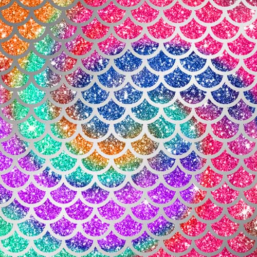 Mermaid Scales 12x12 Patterned Vinyl Sheet