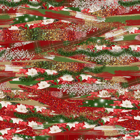 Christmas Brush Strokes 12x12 Patterned Vinyl Sheet