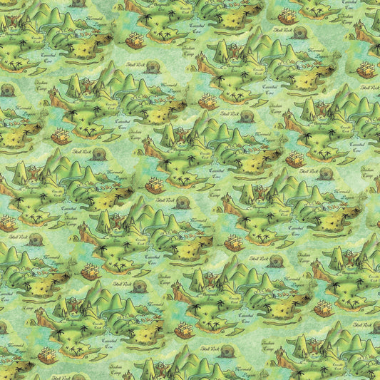 Neverland Map 12x12 Patterned Vinyl Sheet