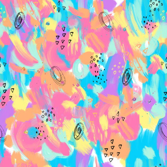 Oil Scribble 12x12 Patterned Vinyl Sheet