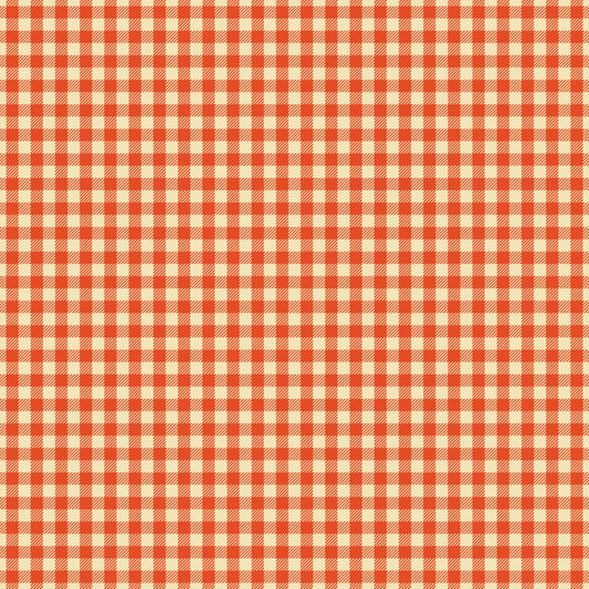 Orange Buffalo Plaid 12x12 Patterned Vinyl Sheet