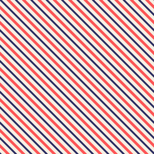 Patriotic Stripes 12x12 Patterned Vinyl Sheet