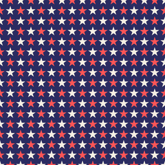Patriotic Stars 12x12 Patterned Vinyl Sheet