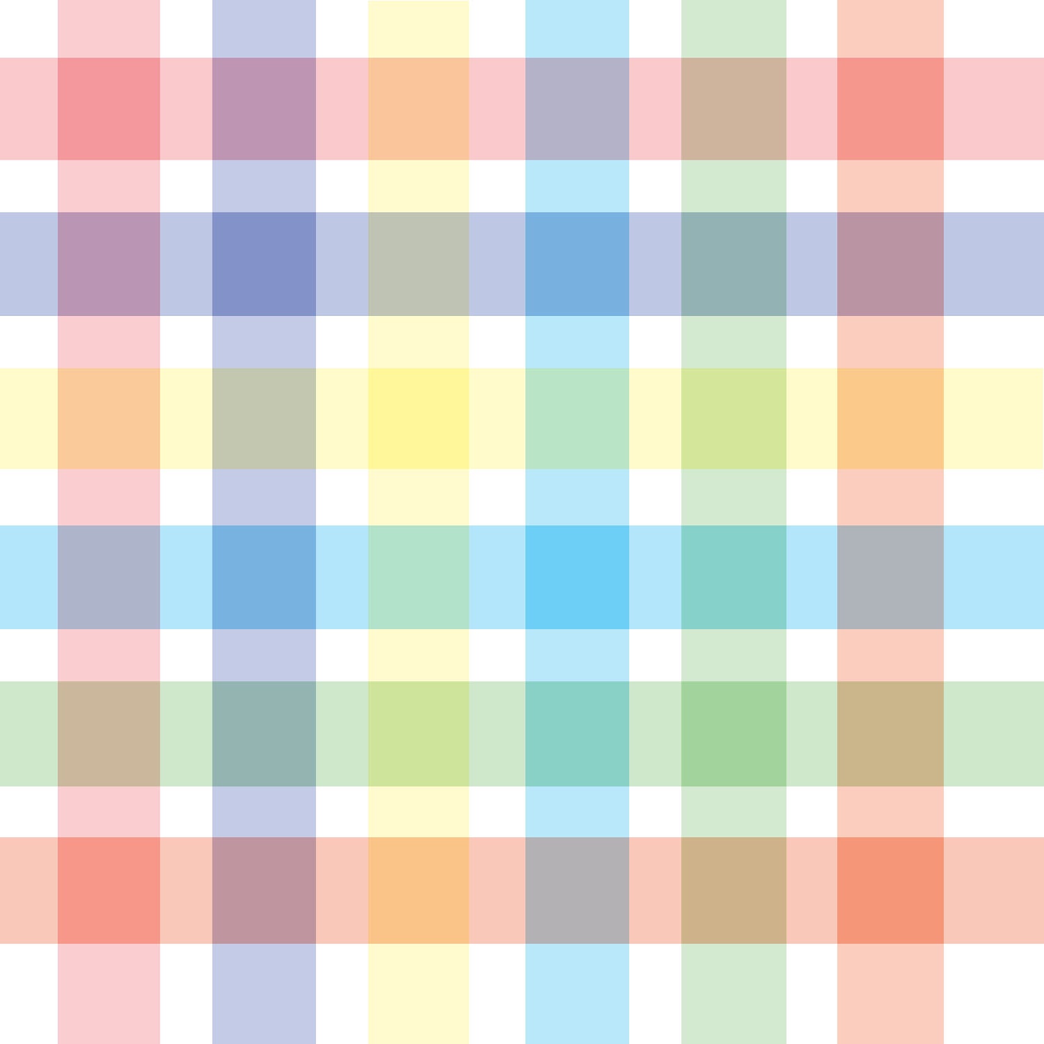 Pastel Plaid Patterned Vinyl Sheet