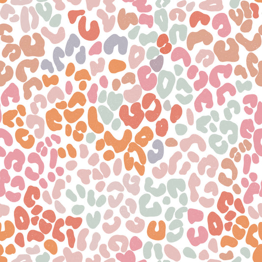 Pastel Leopard Print 12x12 Patterned Vinyl Sheet