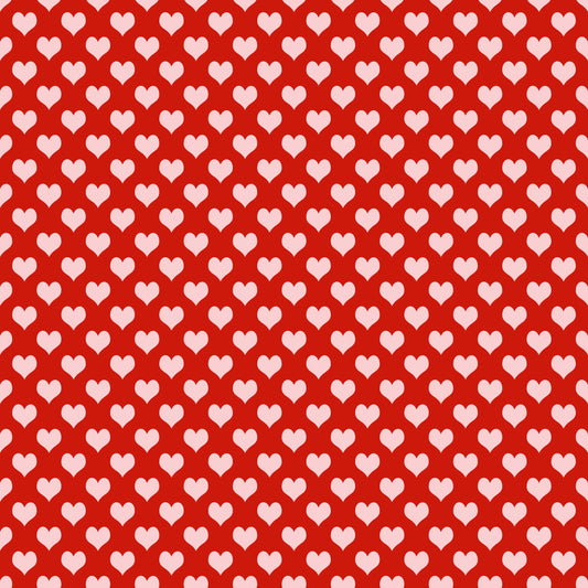 Pink Valentine Hearts 12x12 Patterned Vinyl Sheet