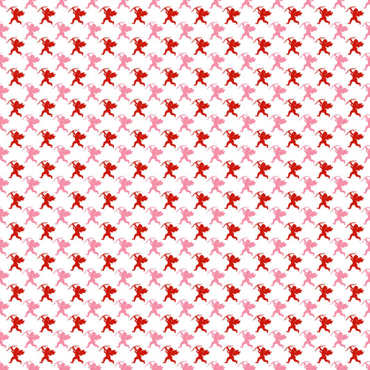 Pink & Red Cupids 12x12 Patterned Vinyl Sheet