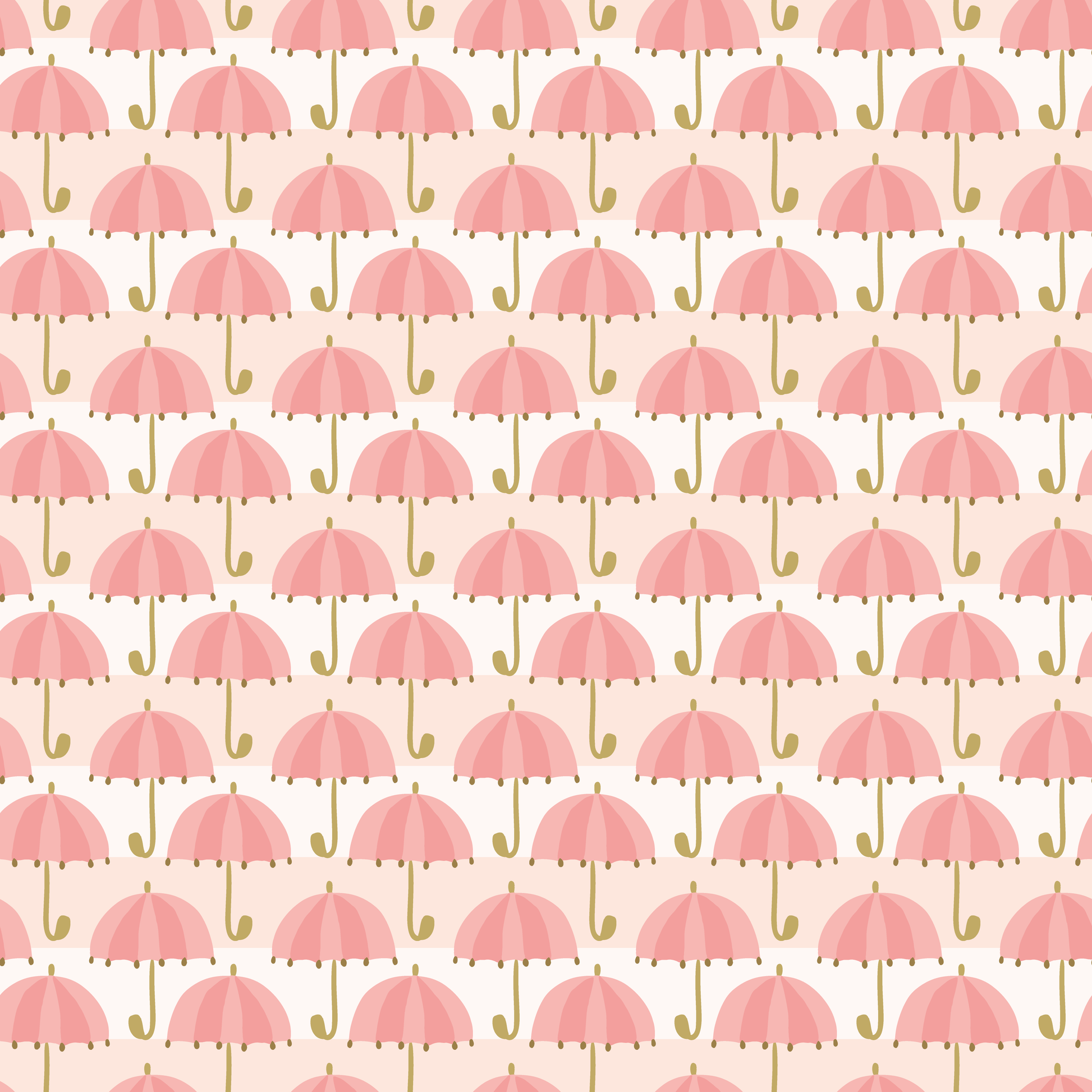 Pink Umbrellas Patterned Vinyl Sheet