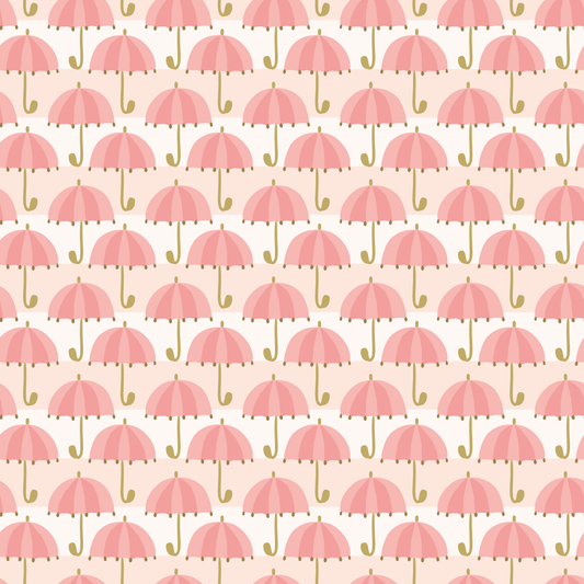Pink Umbrellas Patterned Vinyl Sheet