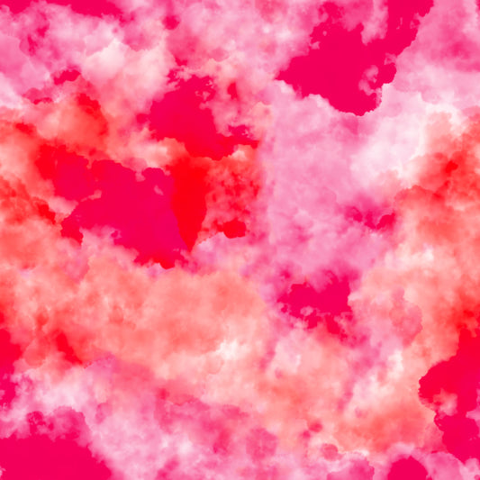 Pink Watercolor Clouds 12x12 Patterned Vinyl Sheet