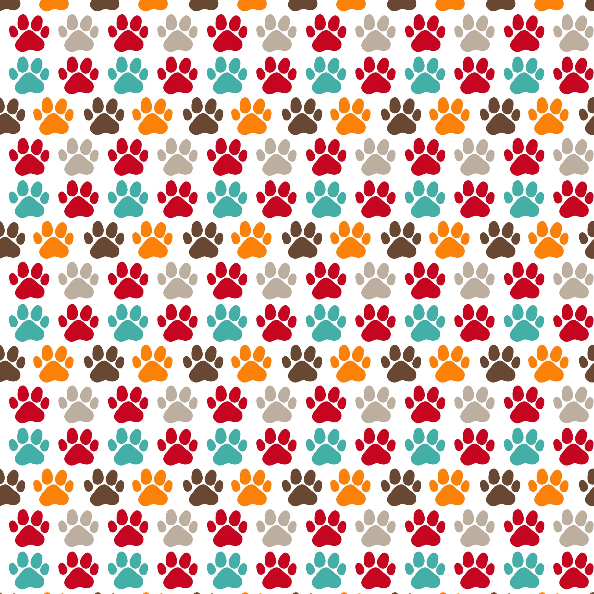 Puppy Paw Print 12x12 Patterned Vinyl Sheet